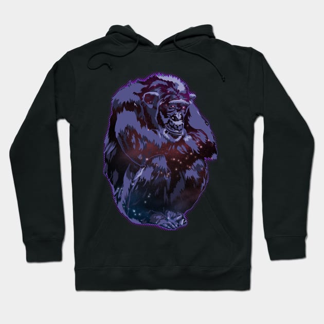 Cosmic Chimp Hoodie by Dragonzilla